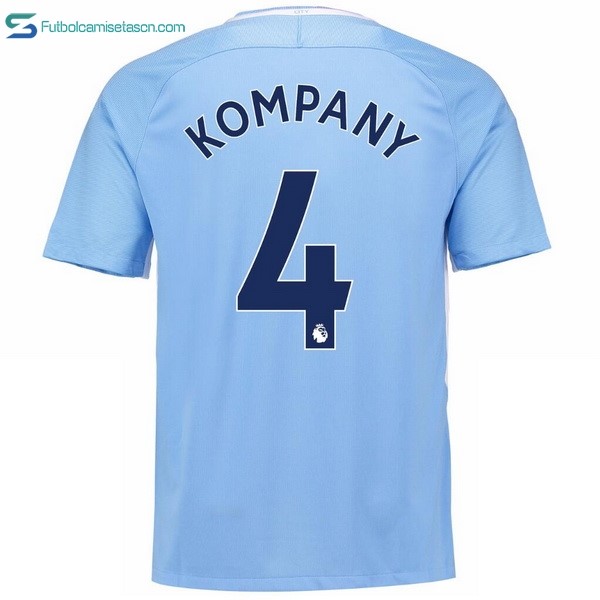 Camiseta Manchester City 1ª Kompany 2017/18